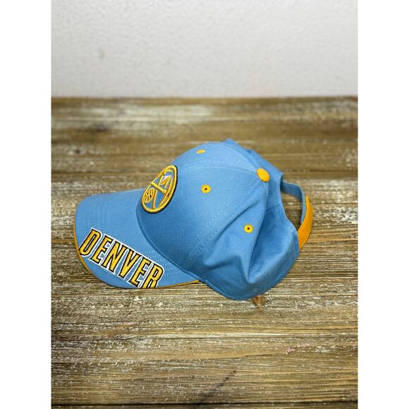 Denver Nuggets Hat NBA Blue Gold Youth one Size Adjustable Excellent Condition - Picture 3 of 6